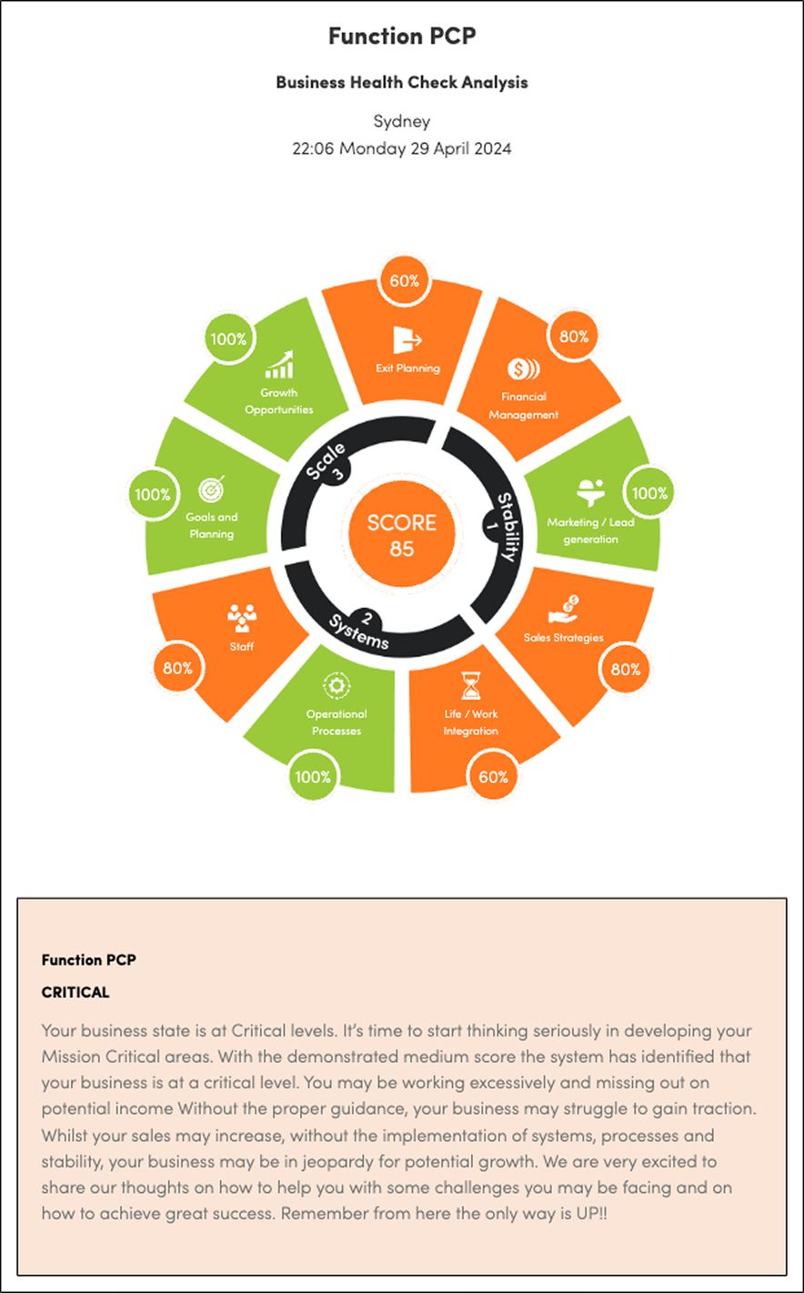 Business health check analysis report 5